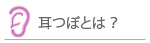 耳つぼとは